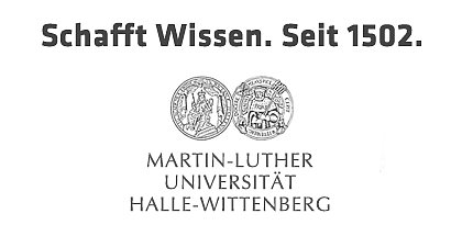 Claim und Logo der Martin-Luther-Universität Halle-Wittenberg