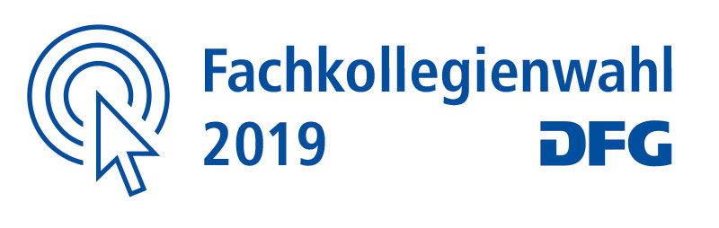 Logo DFG-Fachkollegienwahl 2019 Logo DFG-Fachkollegienwahl 2019